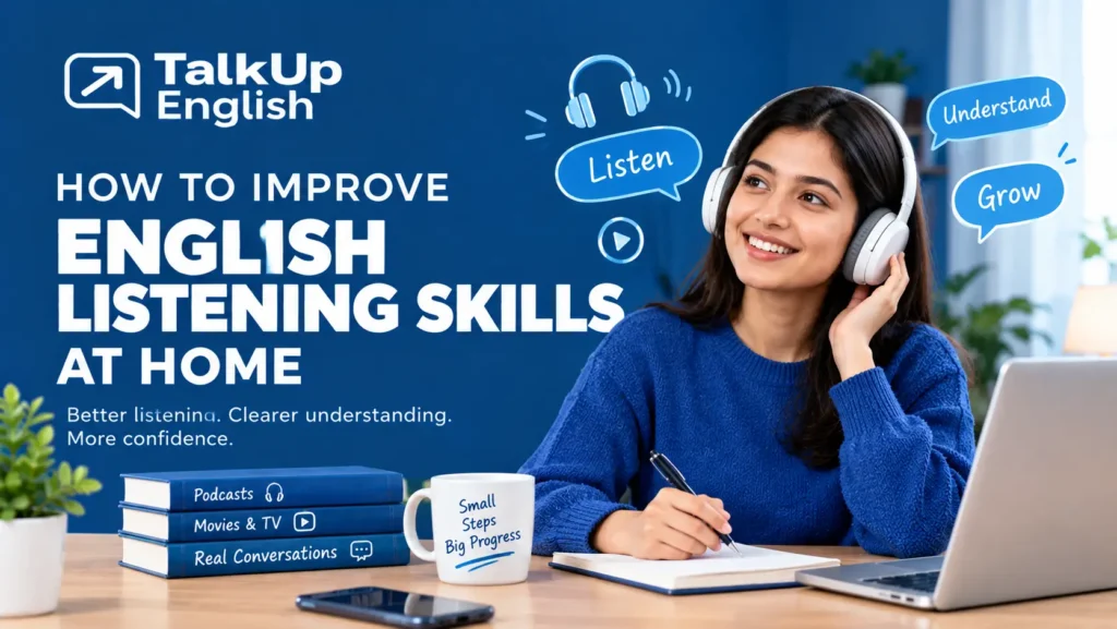 Improve English listening skills at home with practice